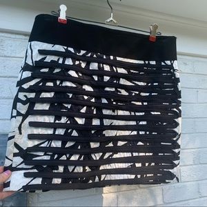 Robert Rodriguez black white textured skirt 10